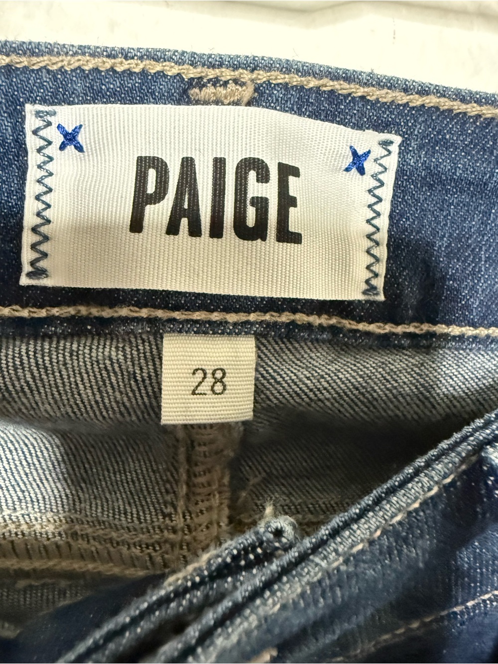 NWT PAIGE Verdugo Ankle Zoey Destructed Skinny Jeans Size 28 - Picture 5 of 10